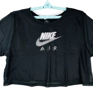 Nike Air Black Sheer Crop Top